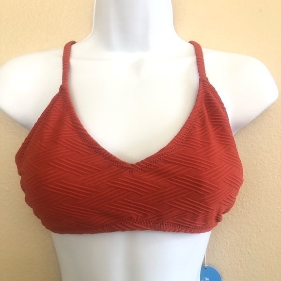 CUPSHE Woman’s Texturized Solid Strappy Top Floral Bottoms Bikini Set Size M - Picture 3 of 12